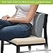 ComfySure Memory Foam Back Cushion - Lumbar Support Backrest Pillow with Dual Adjustable Straps - Soft and Comfortable - Relieves Lower Back Pain and Pressure
