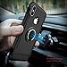 iPhone X Case, Vafru 360 Rotating Ring Grip Holder Stand & Metal Patch Shock-Absorption Drop-Protection Hard PC Shell & Soft TPU for Apple iPhone X (2017) – Black