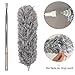 Microfiber Duster for Cleaning with Extension Pole Reaches About 100 Inches,LECAMEBOR Flexible and Extendable Duster for Cleaning Ceiling Fan/Furniture/Keyboard/Cobweb