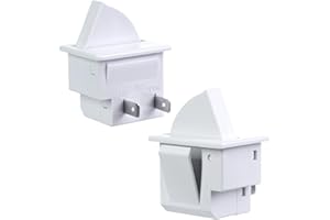 FOJOO Refrigerator Door Light Switch – Compatible with Whirlpool, GE, Maytag, Amana, Kenmore, KitchenAid, Admiral Fridge Light Replacement