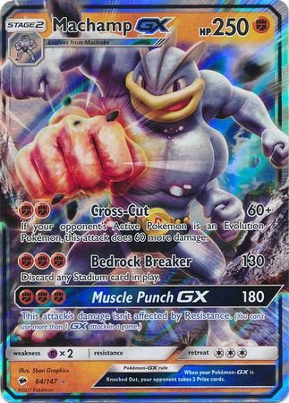Machamp-GX - 64/147 - Ultra Rare - Sun & Moon: Burning Shadows