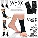 WYOX Ankle Compression Sleeve Support Brace for Men & Women, Running, Gym, Basketball, Cycling, Martial Arts, Kickboxing & Sports Stabilizer Compression Ankle Socks for Training & Recovery
