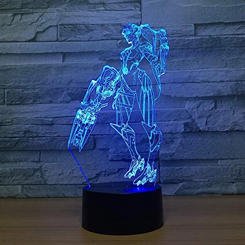 Overwatch Widowmaker Night Light 7-Color Touch Base Children Kids Toys Gifts Sleep Bedroom Home Decorative Led Lights Desk Lamp
