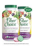 Fiberchoice Fiberchoice Prebiotic Fiber Chewable Tablets Sugar Free Assorted Fruit 90 Tablets (Pack of 2)