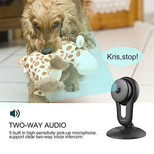 UNIOJO WiFi Camera Indoor, Home Camera with Night Vision, Two Way Audio