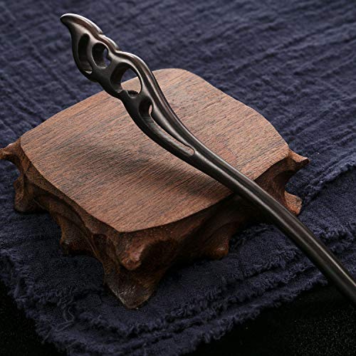 Chuangdi 4 Pieces Wood Hair Sticks Japanese Hair Chopsticks For