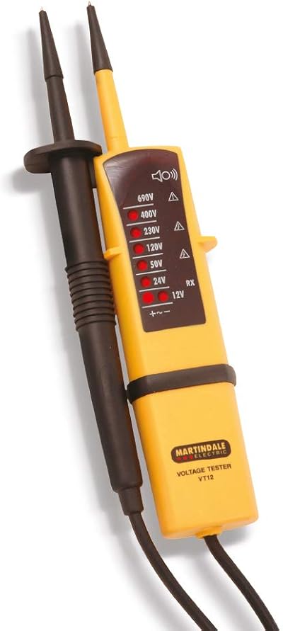 Martindale VT12 Two Pole Voltage and Continuity Tester Yellow