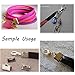 Beadthoven 1Box Ribbon Ends 6 Colors Iron Clamps Crimp Ends 10x7mm Leather End Suede End for Choker Making Jewelry Findings Accessories Supplies Handmade Crafts