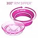 Chicco NaturalFit 360 Degree Rim Trainer Sippy Cup with Handles, Pink, 7 Ounce