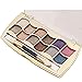 Start 12 Colors Eyeshadow Shimmer Eye Highlight Palette & Cosmetic Brush Makeup Set