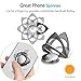 Phone Ring Holder, Sinopuren 3 in 1 Cell Phone Holder Spinner Stand : Universal Phone Finger Ring Kickstand for iPhone Xs Max XR X 8 7 6 6s Plus 5s, Galaxy S9 S8 S7 S6, All Android Smartphone - Black