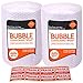2-Pack Bubble Cushioning Wrap Rolls for Heavy-Duty Packing (3/16
