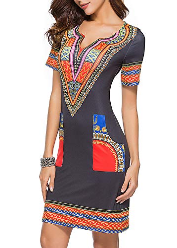 2 shekiss+Dashiki+African+Bodycon+Bohemian