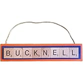 Bucknell University Bison Christmas Ornament Letters Tiles