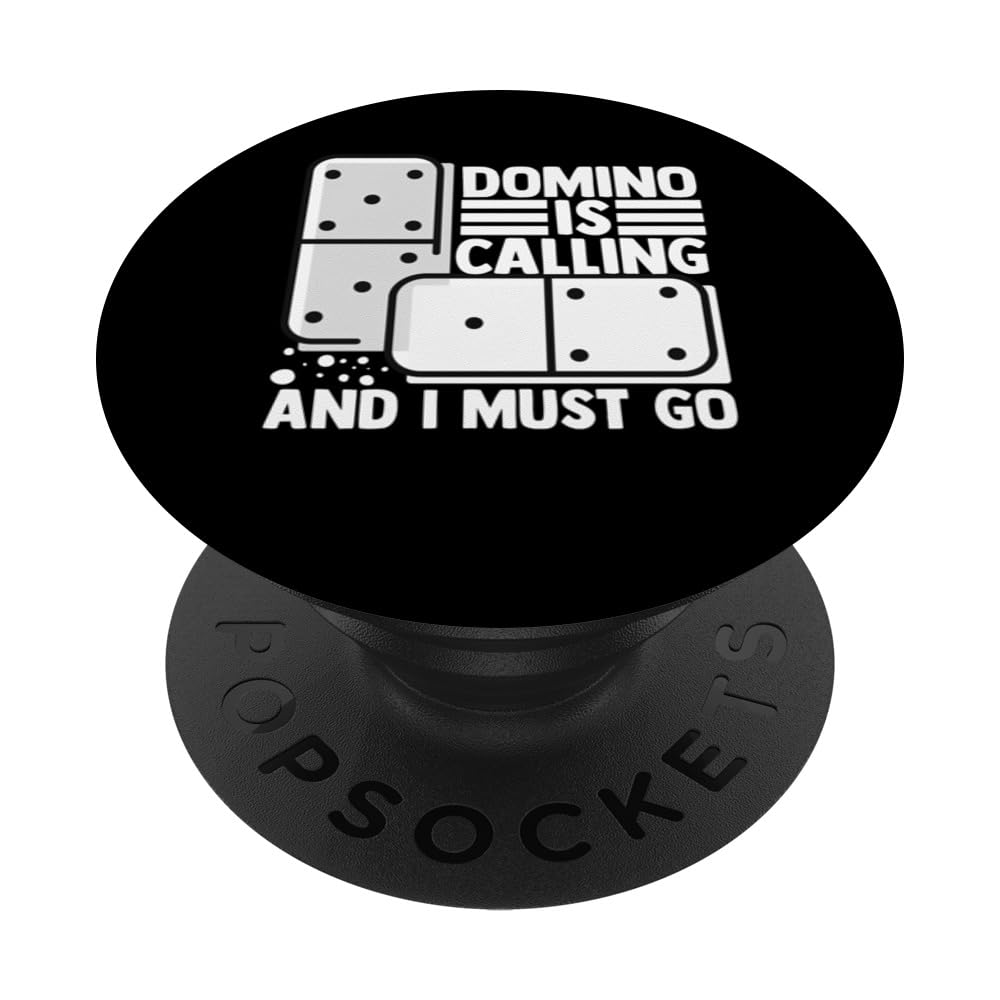 Domino Games Dominoes Funny Gaming Mexican Trains Player PopSockets Swappable PopGrip