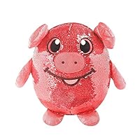 SHIMMEEZ, 8" Polly Pig, Sequin Plush Stuffed Animal