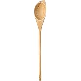 Mabor 11.81" Wooden Spoon for Cooking, Solid Wood Corner Spoon, Handcraft Wood Spoonula Cooking Utensil, Kitchen Spatulas for Baking, stirring, Serving, Scraping