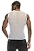 ANGEL COLA Men's Mesh Fishnet Fitted Muscle Tank Top 2 Pack BLK/WHT Small
