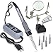 Sywon 60W ESD Soldering Iron Station Kit with Soldering Holder Stand, Adjustable Temperature Control Module, On Off Switch and 5 Extra Tips