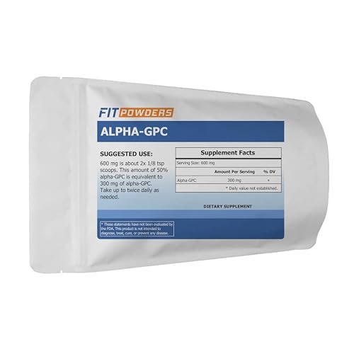 Alpha GPC Powder Supplement (Alpha-GPC Choline Powder) with Scoop (25 ...