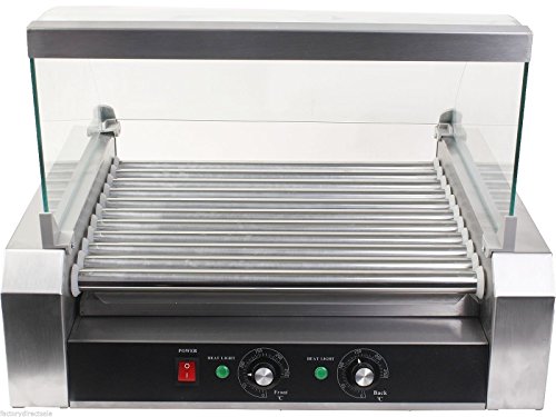 Commercial 30 Hot Dog 11 Roller Grill Cooker Machine