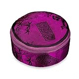 Travel Jewelry Case - Silk Jacquard (Fuchsia)