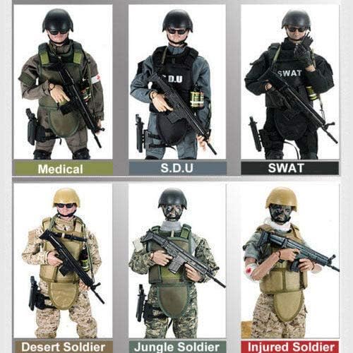 LY1122 for 1/6 Soldier 12" Action Figure Doll for Military Army Suit Uniform Clothes Set Model (2.SWAT)