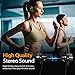 Bluetooth Headphones, Sweatproof Noise Isolating Earbuds, Waterproof IPX7, HD Sound with Bass, Microphone, Soft Silicone Earhooks, for Sport Running Gym Yoga Fitness Travelingthumb 4