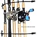SAMSFX Kayak Bungee Rod Tamer Straps Holder Rod Saver Deck Mount Connector for Boat & Marine Fishing (Black Bungee-2pcs)