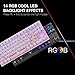 MOTOSPEED Professional Gaming Mechanical Keyboard RGB Rainbow Backlit 87 Keys Illuminated Computer USB Gaming Keyboard with Blue Switches for Mac & PC Blackthumb 2