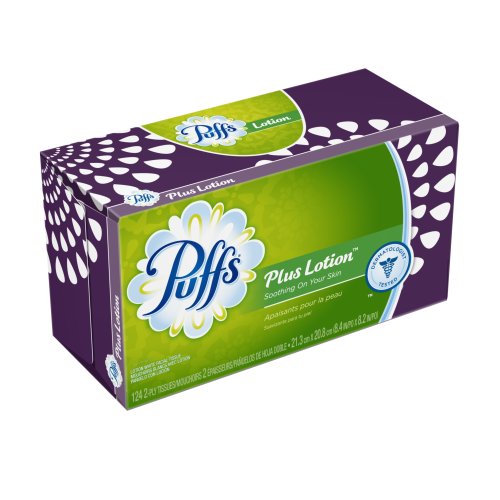 Puffs Plus Lotion Facial Tissues;124 Tissues Per Box (Pack of 24) image