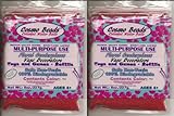 Bundle: Cosmo Beads Brand; Premium Water Pearl Gel Beads - Great for Wedding Centerpieces Makes About 12 Gallons - 1 Pound (2-8oz. Bag) (Red)
