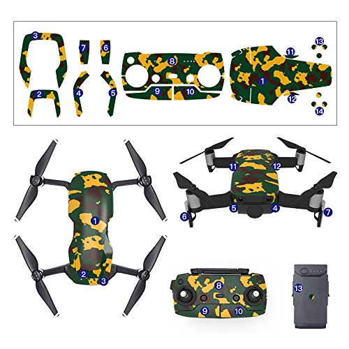 RCstyle Waterproof 3M Material Decorative Sticker Decal Skin Wrap Cover Kit For DJI Mavic Air Drone