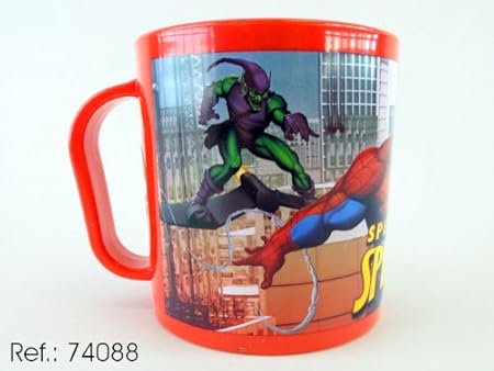 Asekible - Taza mug plastico para microondas spiderman ...