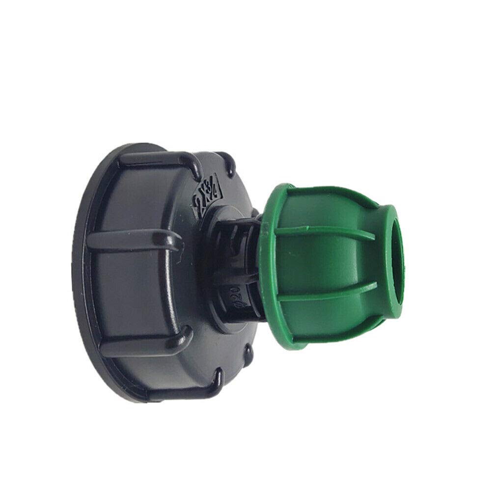 TOOLSTAR IBC Adapter, IBC Tank Adapter S60X6 Straight Pipe Irrigation Specialists to MDPE Straight Pipe Fitting 25mm