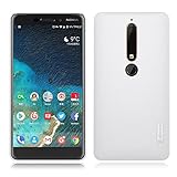 Nokia 6.1 (2018) Case, Nillkin Frosted Shield Anti Fingerprints Hard PC Case Back Cover for Nokia 6.1 (2018) (White)