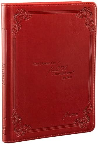 I Know the Plans Handy-sized Journal in Red - Jeremiah 29:1