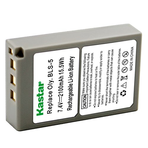 Kastar BLS5 Battery for Olympus BLS-5, PS-BLS5 and Olympus OM-D E-400 E-410 E-420 E-450 E-600 E-620 E-P1 E-P2 E-P3 E-PL1 E-PL2 E-PLE15 E-PM1 E-PM2 E-M10 E-PL6 E-PL5 stylus 1 Camera