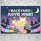 Sendy 7x5ft Movie Night Backdrop Backyard Movie