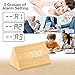 OCT17 Wooden Wood Clock, New Version LED Alarm Digital Desk Clock Adjustable Brightness, Alarm Time, Displays Time Date Temperature - Bamboo