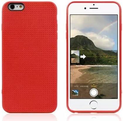 Newstore iPhone 6 Case,Soft Beehive TPU Silicone Gel Rubber Skin Case Cover Protective For Apple iPhone 6 4.7 inch,Not Fit For iPhone 6 Plus 5.5 inch (Red)