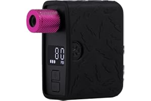 Muc-Off AirMach Electric Mini Inflator Pro – Digital Portable Bike Pump with LED Pressure Display and USB-C Rechargeable Batt