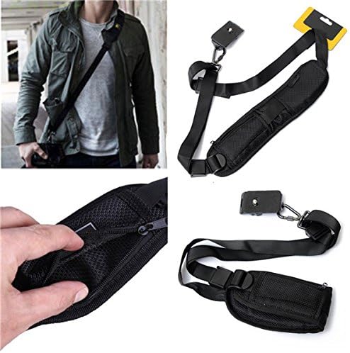 Nylon Shoulder Neck Strap Belt Sling For Canon Nikon EOS Camera DSLR SLR Black