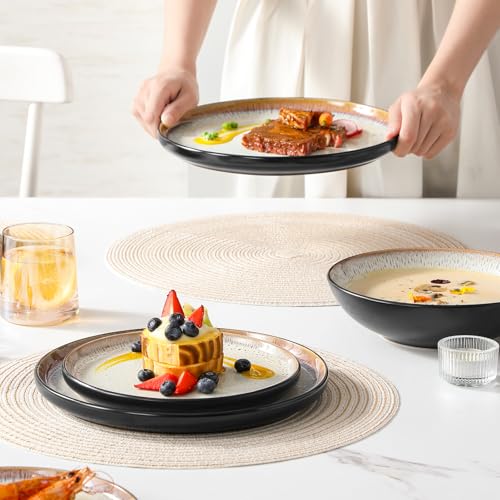 vancasso Amber Earthenware Crockery Set for 6 People, Y