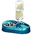 PETMATE COMBO FEEDER/WATERER W/MICROBAN W/STAINLESS STEAL BOWL