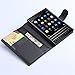 BlackBerry Passport Q30 Case, [LuckQR] Premium Luxury Leather Wallet Case, Folding Kickstand, Folio Design with Card & Cash Slot, Full Body Protective Cover Case for BlackBerry Passport Q30 - Black