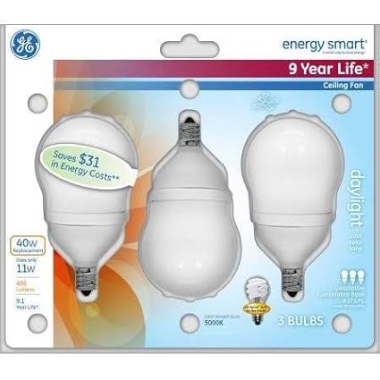 Ge 66463 Energy Smart Cfl Candelabra Base 11 Watt 40 Watt