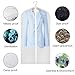 Univivi Hanging Garment Bag 48 inch Suit Bag for Storage(Set of 6) Washable Clear Lightweight Garment Bags for Long Dress Dance Costumes Suits Gowns Coats