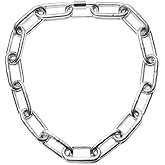 RAMUS KATEN Men's Heavy Duty Quee Goth Grunge Chunky Necklaces Punk Stainless Steel Alternative Industrial Collar Choker Link Chain For Women Jewelry