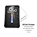 Haxtec Titanium Pill Fob Necklace Nitro Mini Waterproof Pill Holder Lightweight Survival Case Charming Pendant Titanium Necklace Fob for Men & Women (TC01-E)